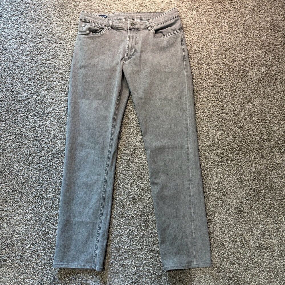 Peter Millar Crown Crafted Jeans Tencel Stretch Denim Gray Men’s 35 35x32